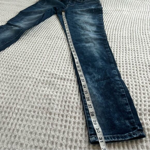 Maurices Women's Boulder Wash Distressed Skinny Mid-rise Jeans Size M - Picture 12 of 13